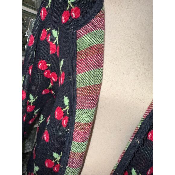 Cervelle vintage cherry cardigan - size Large - Picture 9 of 11